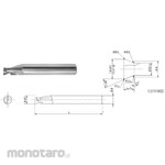 TAIYO-TOOL Carbide single-blade chamfered O-ring cutter (DLC coating)