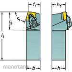 Sandvik CoroTurn RC Shank Bit for Negative Insert (Gagang Pahat Bubut)