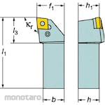Sandvik Holder PCLNL (Gagang Pahat Bubut)