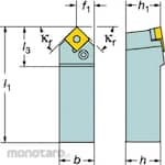 Sandvik Holder PSDNN (Gagang Pahat Bubut)