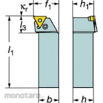 Sandvik Holder PTFNL Series (Gagang Pahat Bubut)