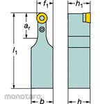 Sandvik T-Max P Positive Insert Shank Bit