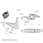 Sumitomo Electric Hard Metal SEC-External Mini Bit Insert