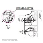 Sumitomo Electric Hard Metal Smart Damper for Internal Turning Replaceable Head (for Negative Insert) DTFN Blind Hole Machining (Kepala Holder Bubut)