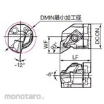 Sumitomo Electric Hard Metal Smart Damper for Internal Turning Replaceable Head (for Negative Inserts) DDUN Copying (Kepala Holder Bubut)