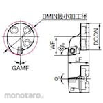 Sumitomo Electric Hard Metal Smart Damper for Internal Turning Replaceable Head (for Positive Insert) SCLC Deep End Face Processing (Kepala Holder Bubut)