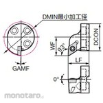Sumitomo Electric Hard Metal Smart Damper for Internal Turning Replaceable Head (for Positive Inserts) SDUC Copying (Kepala Holder Bubut)