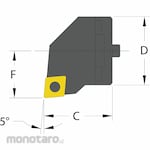 ULTRA-DEX USA Indexable Cutting Head (Kepala Holder Bubut)