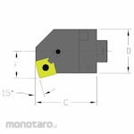 ULTRA-DEX USA Indexable Cutting Head SNMG (Kepala Holder Bubut)