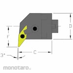 ULTRA-DEX USA Indexable Cutting Head VNMG (Kepala Holder Bubut)