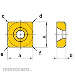 Mitsubishi Materials Square Carbide Insert for Milling (Shim)