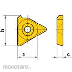 Mitsubishi Materials Triangular Carbide Indexable Insert (Shim)