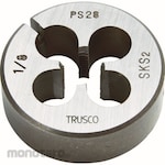 TRUSCO Adjustable Thread Cutting Round Dies for Straight Pipe (Mata Senai)