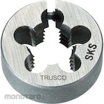 TRUSCO Adjustable Thread Cutting Round Dies for Straight Pipe