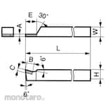 Sumitomo Electric Hard Metal Brazing Byte (Mata Bubut Brazing)