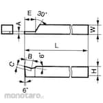 Sumitomo Electric Hard Metal Brazing Byte (Mata Bubut Brazing)