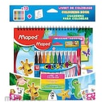 Maped Set Spidol + Coloring Book