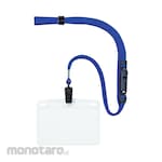Open Industries Hanging Name Tag Clip Type Soft Horizontal Business Card With Whistle