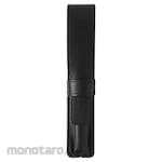 Kuretake Fountain Brush Genuine Leather Pen Case/Black (Pulpen Kaligrafi)