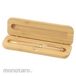Artec [School teaching materials and educational toys] Natural bamboo ballpoint pen (with case) (Pulpen / Bolpoin)