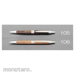 ESCO 0.7mm ballpoint pen (black, natural wood) (Pulpen / Bolpoin)
