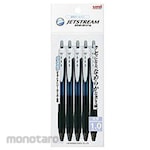 Mitsubishi Pencil (Uni-Ball) Jet Stream 1.0 5Pcs Set (Pulpen / Bolpoin)
