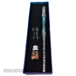 CRECOTE Glass pen, blue with red ink, GP-1001C