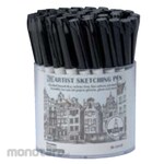 Kuretake ZIG Artist Sketching Pen Black Display (Tempat Display Pulpen)