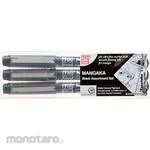 Kuretake ZIG Cartoonist Mangaka Black Assortment (Pulpen)
