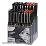 Kuretake ZIG Cartoonist Mangaka Flexible Fine & Medium Display (Tempat Display Pulpen)