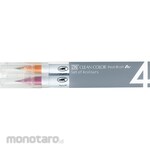 Kuretake ZIG Clean Color Real Brush 4 Colors
