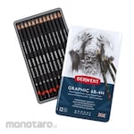 Derwent Pencil Graphic Tin Medium Set (Pensil Set)