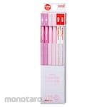 Mitsubishi Pencil (Uni-Ball) Pencil palette pastel pink + red pencil