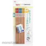 Tombow Pencil Easy Erase KAKIKATA Pencil 2B 6pcs Eraser Set