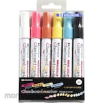 Umajirushi Glass Board Marker 6 Color Set