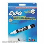 EXPO Dry-Erase Marker,Chisel Tip,Assorted,PK8