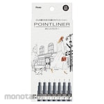 Pentel Point liner 7-piece set