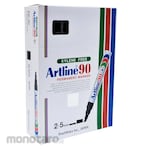 Artline Spidol Permanen EK-90 Black 2.0-5.0mm 12pcs