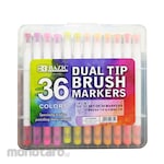 Bazic Spidol Kuas Brush Marker Bolak Balik 36 Warna