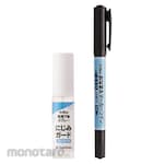 Shachihata Name Permanent Marker Twin Bleed Prevention Set (Spidol Permanen)