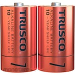 TRUSCO 10-year alkaline battery, size D