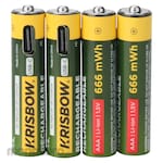 KRISBOW Battery Rechargeable AAA Type C