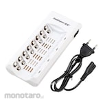 Doublepow 8-Slot Battery Charger (Baterai Cas)
