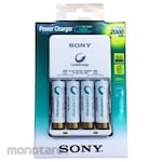 SONY Power Charger 4 Battery Rechargeable Cycle Energy (Baterai Cas)