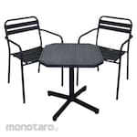 SHUMO Nara Star Industrial Cafe Iron Terrace Chair (Kursi Taman Set)