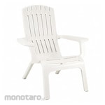 GROSFILLEX Adirondack Chair Mineral Polymer White