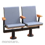 Ichiko Auditorium Chair Belgia 2 Seats Fabric (Kusi Konferensi)