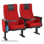 Ichiko Auditorium Chair Italic F 2 Seats Fabric (Kusi Konferensi)