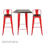 SAPPORO Bar Stool & Table Aland Set (Kursi & Meja Bar)