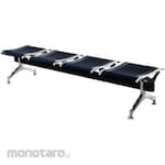 Atria Waiting Frontline Gang Chair 4 Seater Black (Kursi Tunggu)
